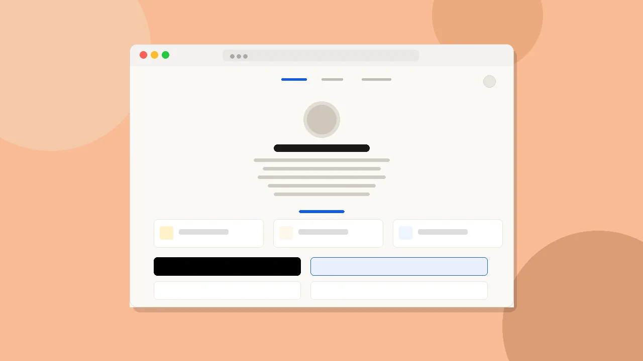 Portfolio website preview
